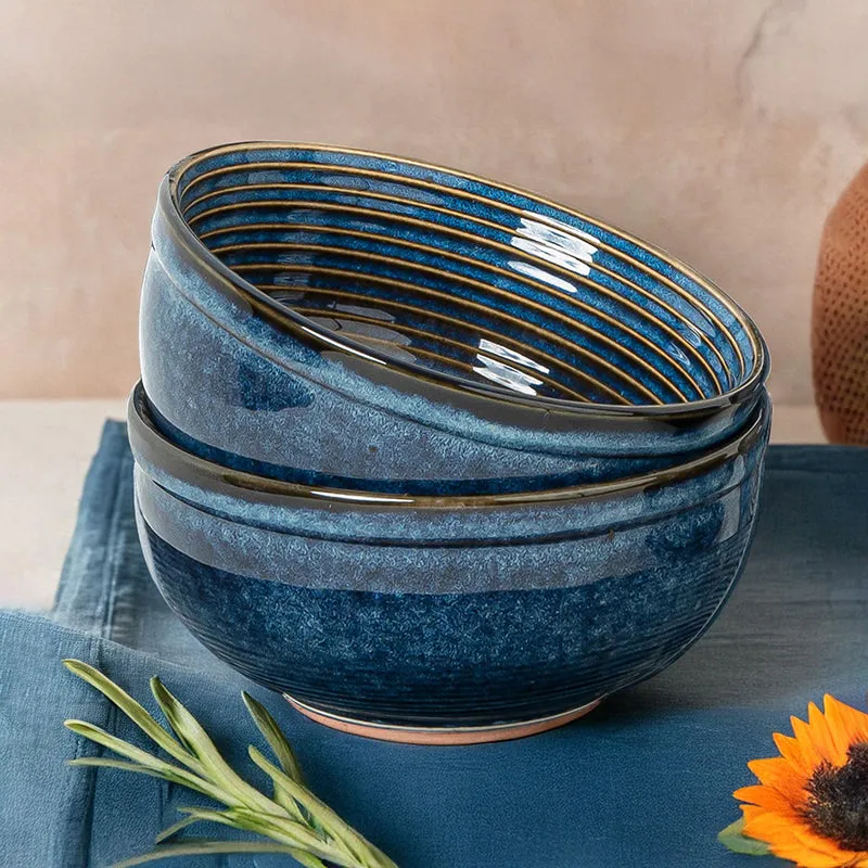 Terra Ridge Serving Bowl (Blue/1000 mL) - Set Of Two media 1