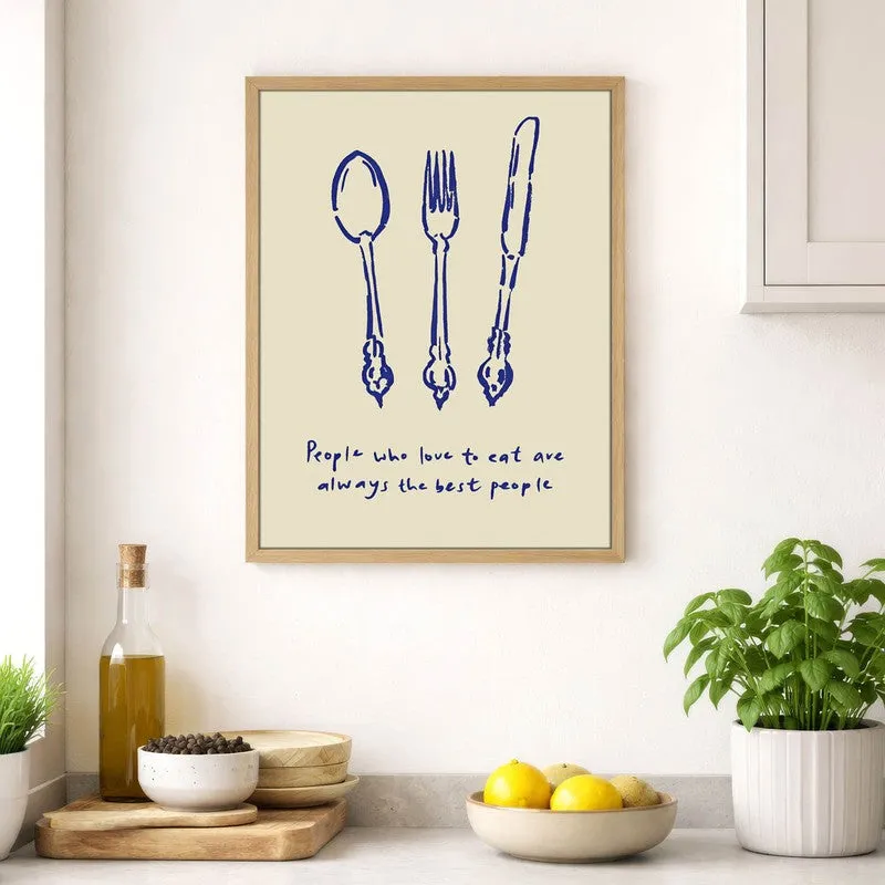 MonoCutlery Archival Canvas Wall Art - Brown media 4