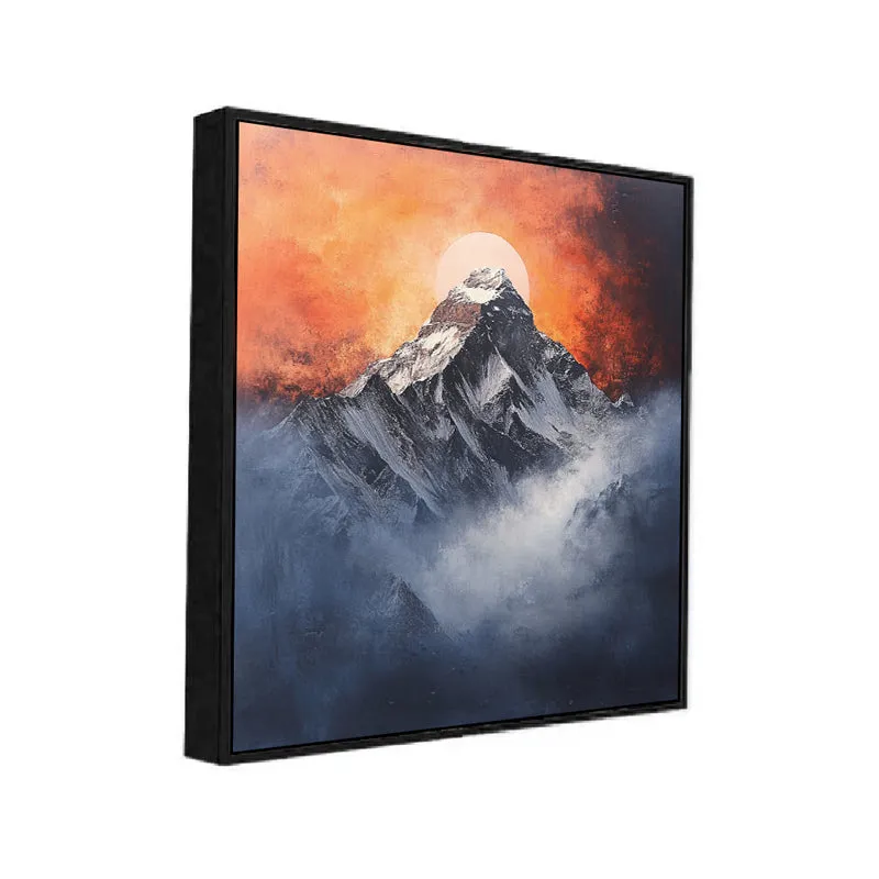 Misty Mountains Canvas Wall Art With Frame media 3