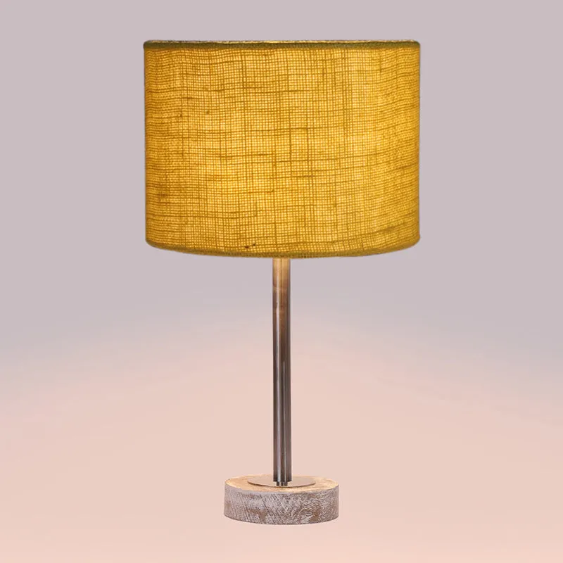 Sienna I Rodin Wooden Table Lamp - Yellow,Silver,White media 5