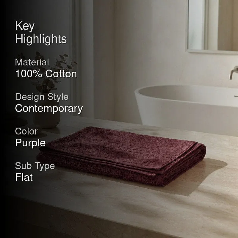 Monte Carlo Clean Wrap Pure Cotton Bath Towel - Wine media 2