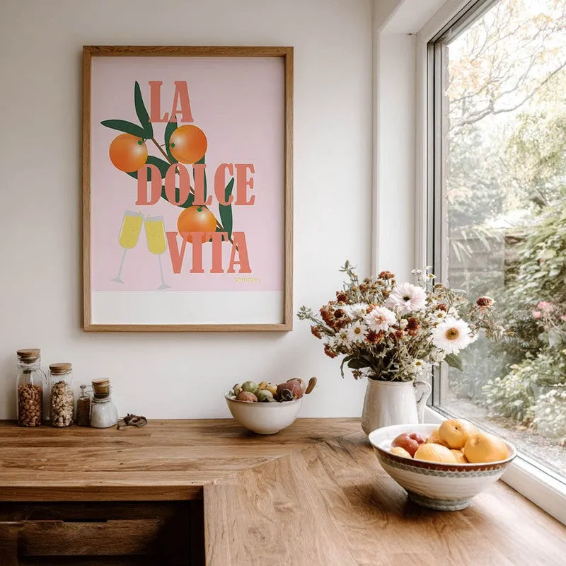 La Dolce Vita Archival Canvas Wall Art - Brown media 7