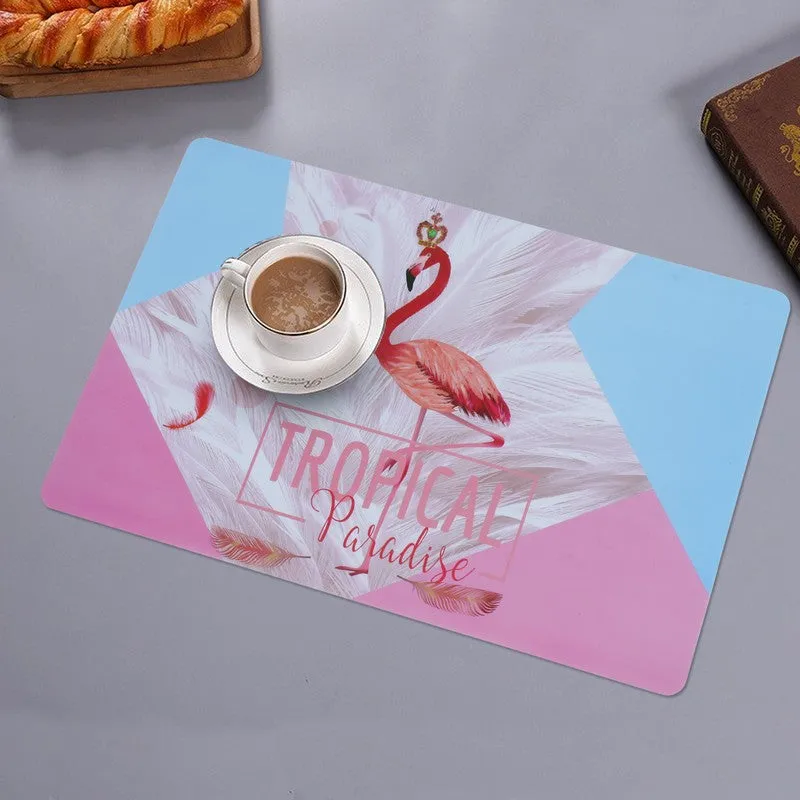Tropical Flamingo Table Mat media 1