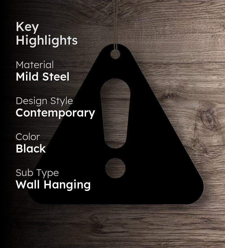 Caution Mild Steel Wall Accent media 2