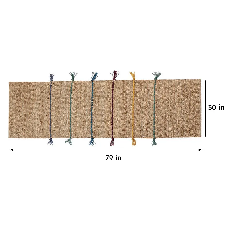 Path weave Handwoven Jute Runner Rug media 6