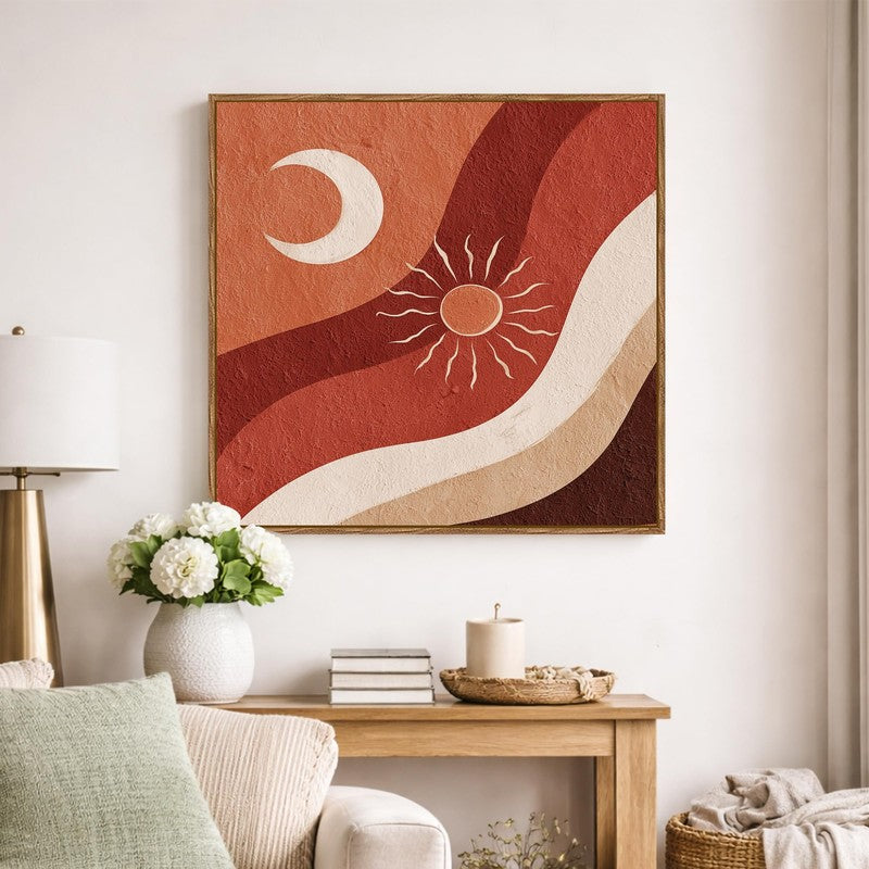 Celestial Aura Canvas Wall Art With Frame