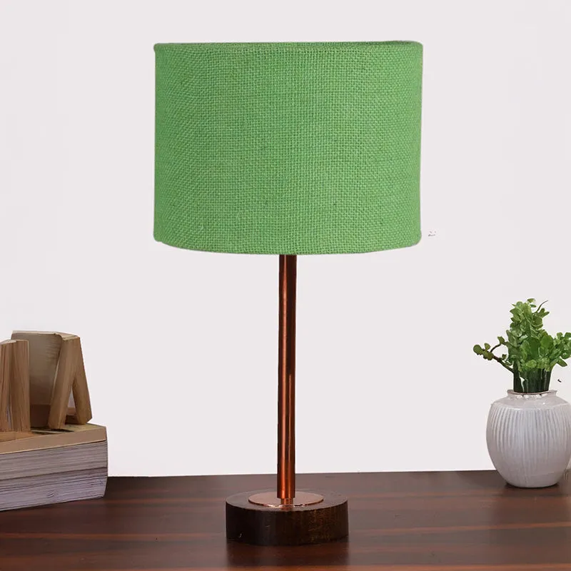 Sienna I Rodin Wooden Table Lamp - Green,Copper,Brown media 3