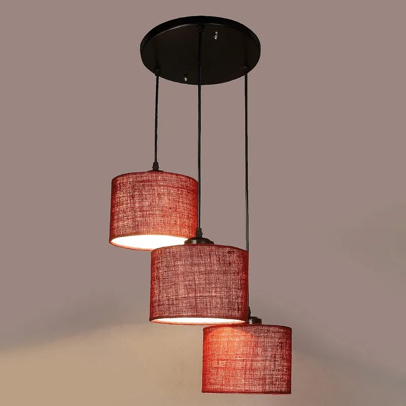 Lumera Drift Metal Ceiling Lamp - Maroon media 5