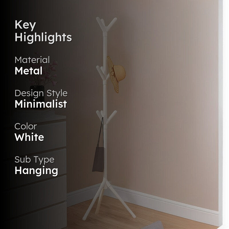 Laxis DrapeDock White Metal Cloth Hanger media 2
