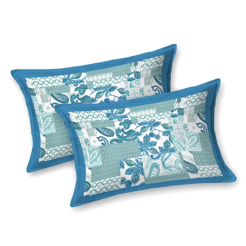 Ethnic Nest Cotton Bedsheet (Blue) - 120 TC media 4