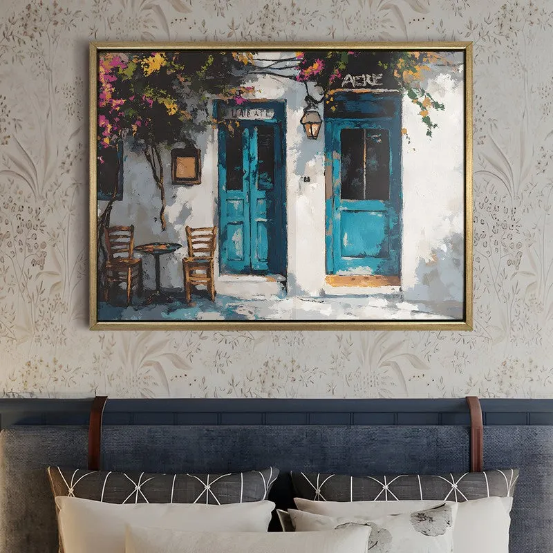 Facade Canvas Wall Painting With Frame media 5