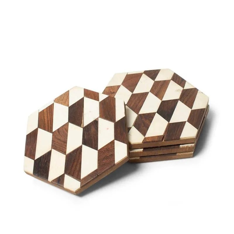 Honeycomb Matrix Coaster - Set Of Four media 5