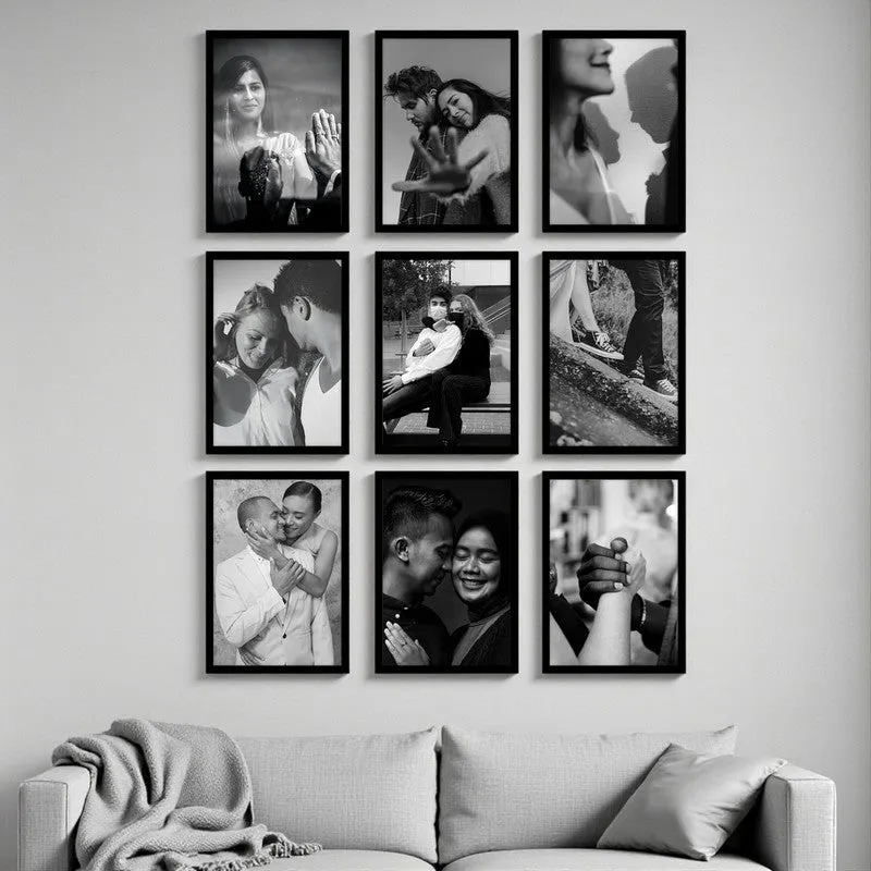 Ivanka Wooden Photo Frame (Black) - Set Of Nine media 1