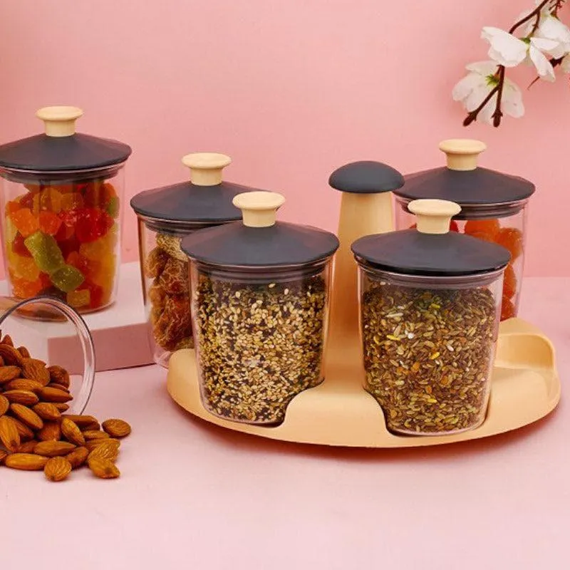 Smart Store Peach Jar (300 ML) - Set of Seven media 1