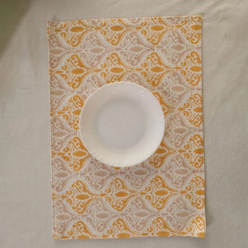Yellow Prism Weave Canvas Table Mats - Set Of Four media 7