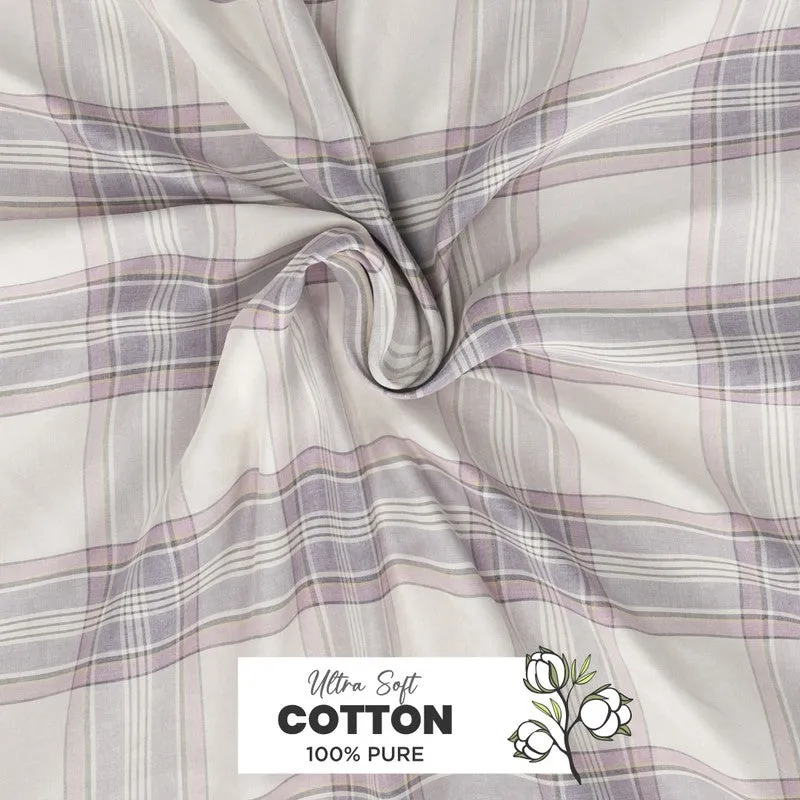 Elyric Cotton Bedsheet (Purple) - 144 TC media 5