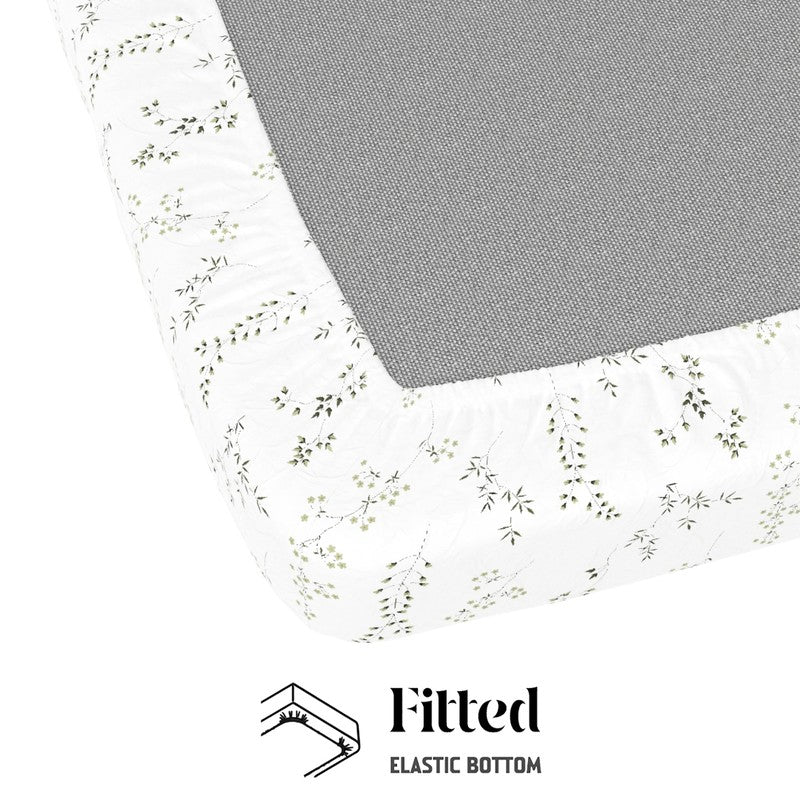 Irvyn Fitted Cotton Bedsheet (White) - 144 TC media 6