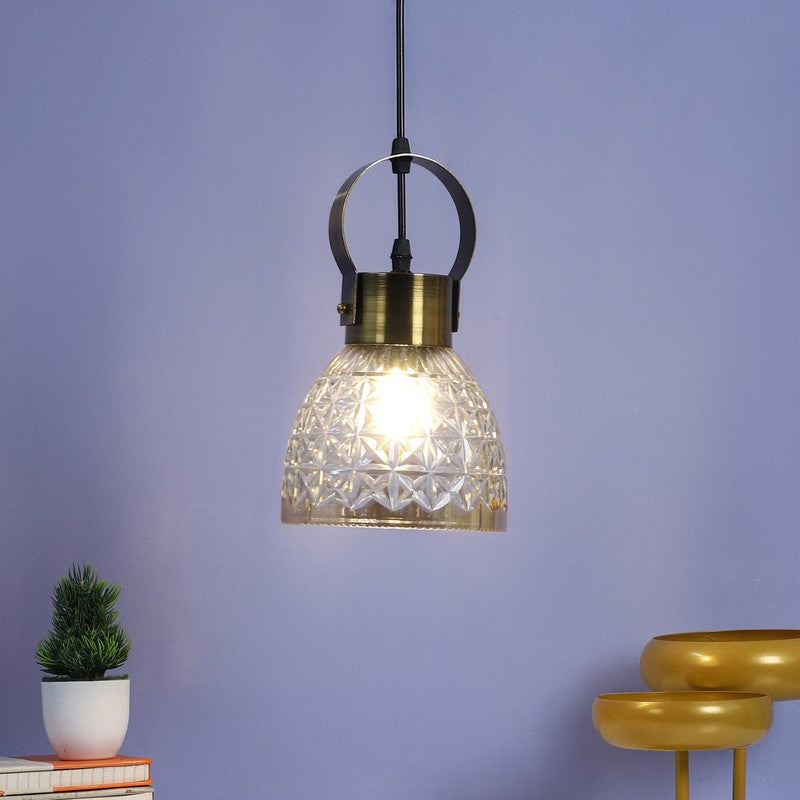 Aurora Faceted Glass Ceiling Lamp