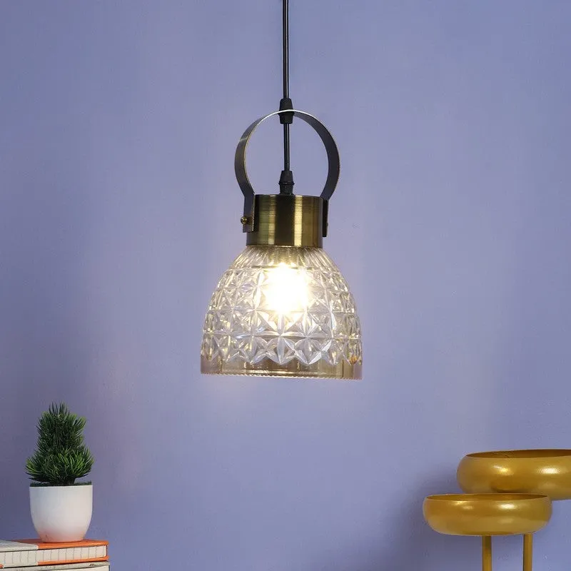 Aurora Faceted Glass Ceiling Lamp media 1