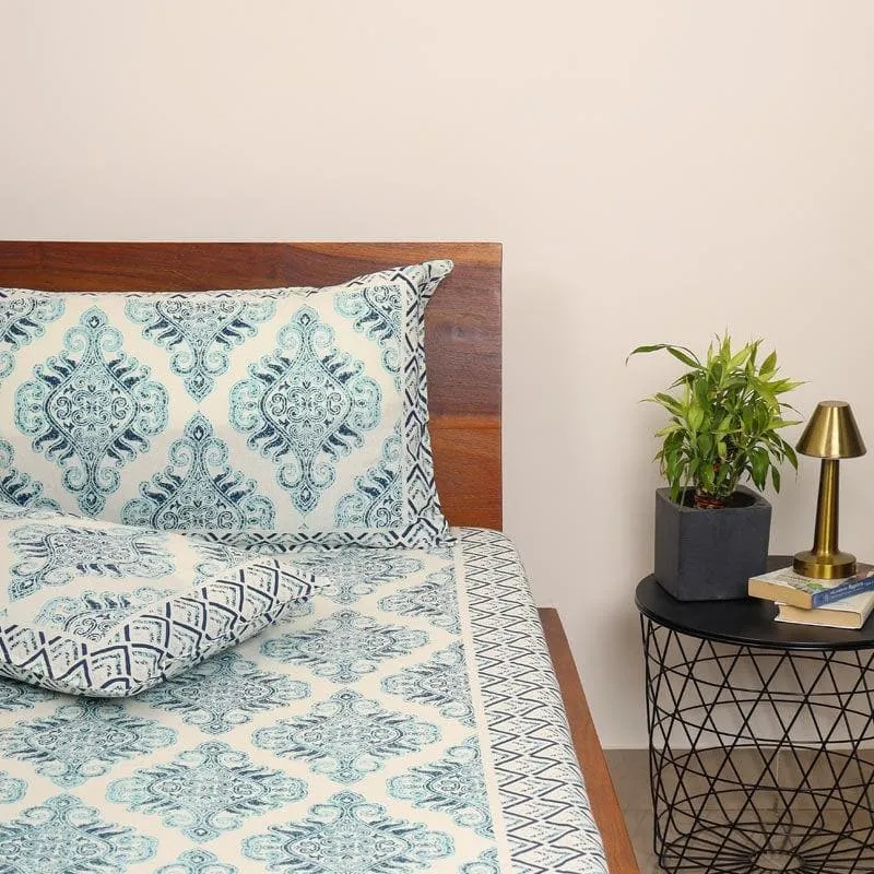 Ethnic Elegance Cotton Bedsheet - 180 TC media 4