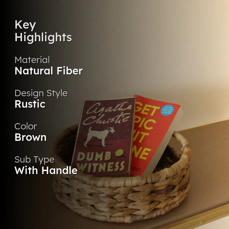 AuroraGlow Natural Fiber Fruit Basket media 2
