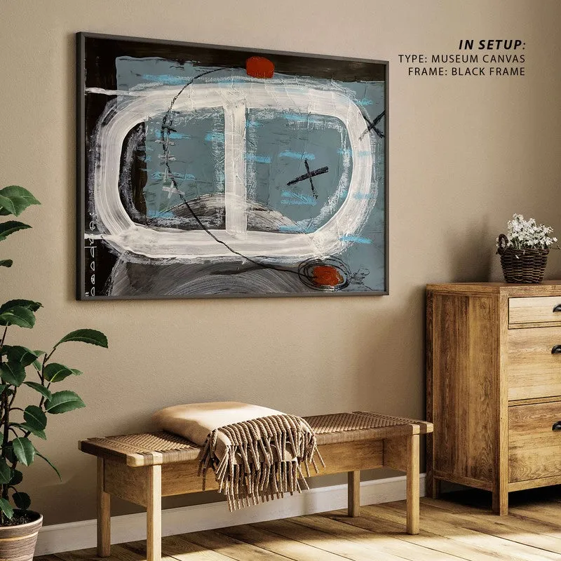 The Kiss Canvas Wall Painting - Black Frame media 5