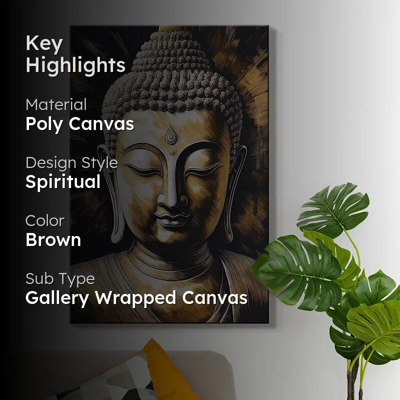 Golden Serenity Wall Painting media 2