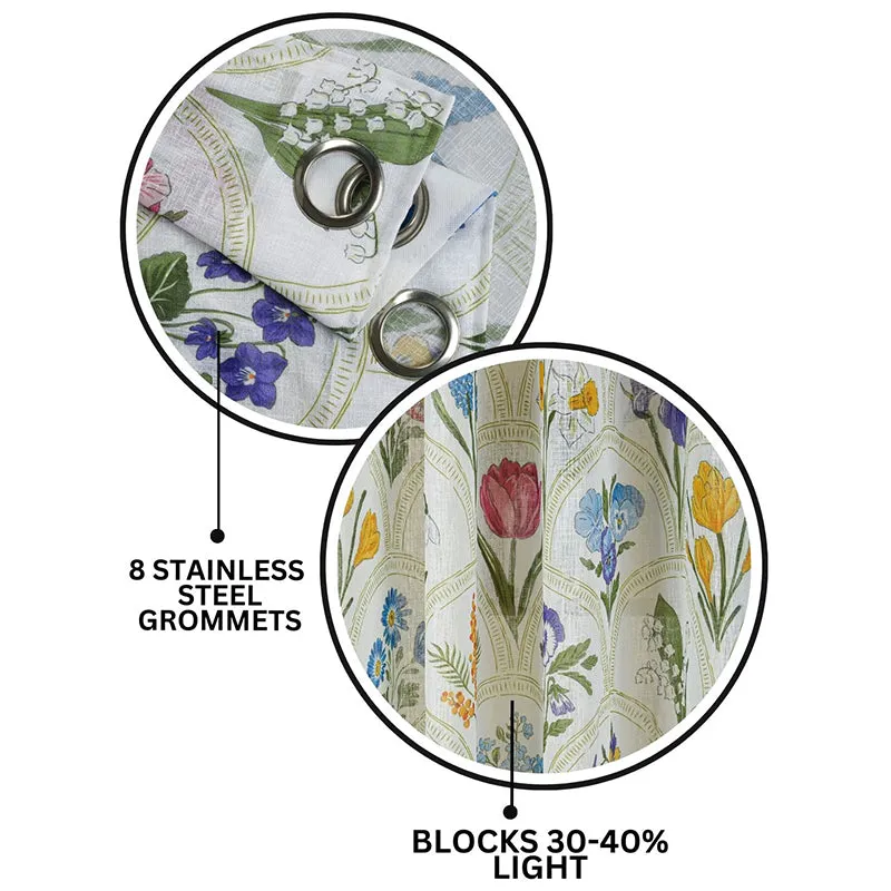 Clearra Linen Texture Sheer Curtain - Set Of Two media 5