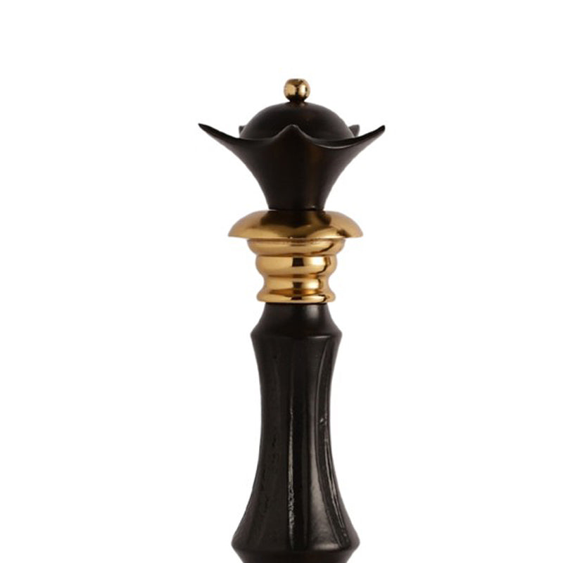 Elegant  Queen Chess Piece - Gold,Black media 4