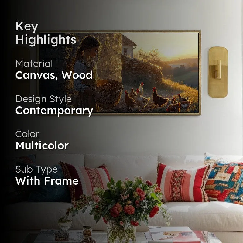 Homestead Canvas Wall Painting With Frame media 2