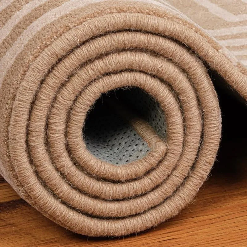 Denethor Hand Tufted Geometric Wool & Nylon Carpet - Beige media 6