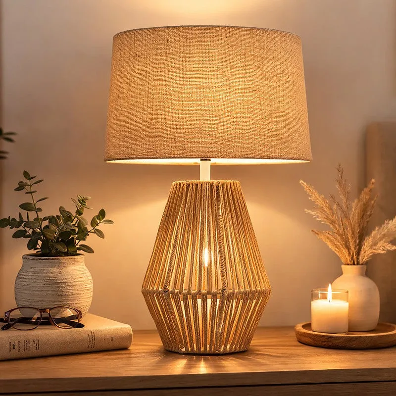 MinimalNest Metal Table Lamp - Brown media 1