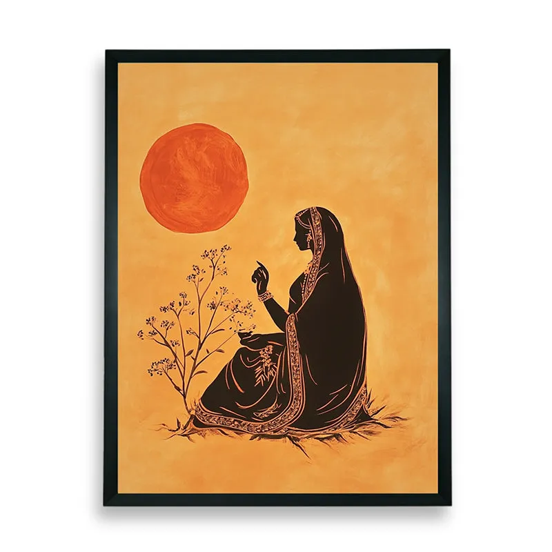 Thoughts Of Dusk Canvas Wall Art With Resin Frame media 8