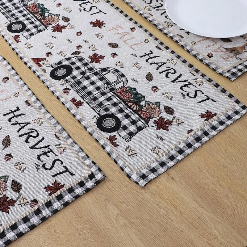 Harvest Truck Table Runner & Placemat - Seven Piece Set media 3