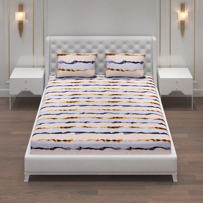 Monte Carlo Mild Stripes Bedsheet - 120 GSM media 4