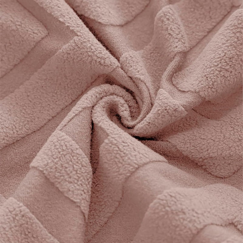 Diamante Jacquard Chair Cover - Soft Pink media 5