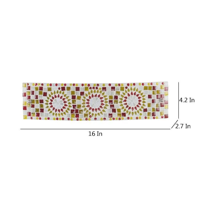 Jhena Checkered Glass & Iron Wall Lamp media 5