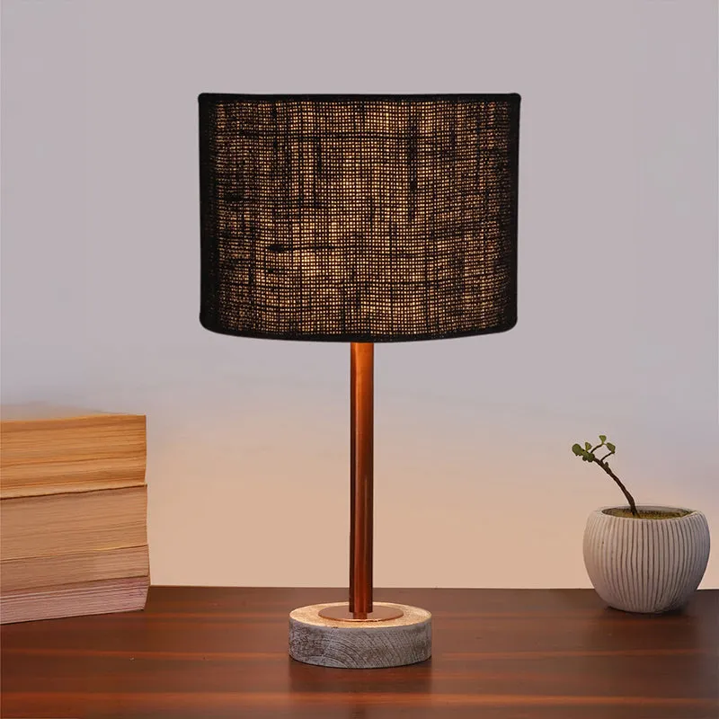 Sienna I Rodin Wooden Table Lamp - Black,Copper,White media 2