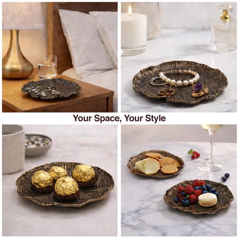 Auraleaf Accent Tray (Brown) - Set Of Two media 6