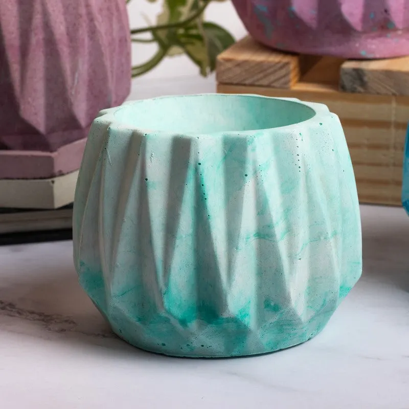 Drovo Round Planter - Green media 1