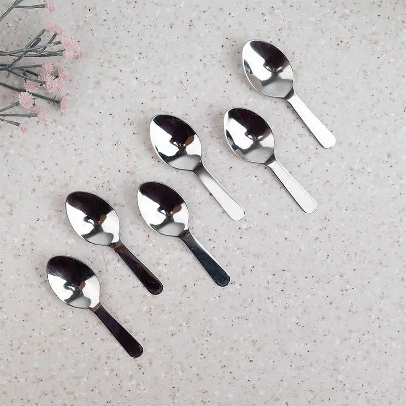 Premium Stainless Steel Masala Spoon Set - Set of Six media 6