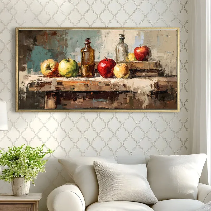 Golden Apples Canvas Wall Painting With Frame media 4