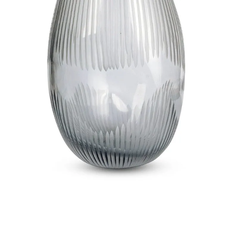 Gridon Glass Vase - Grey media 5