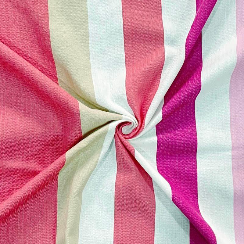 Swayam Stripey Vibrant Bedsheet (Pink) - 180 TC media 4