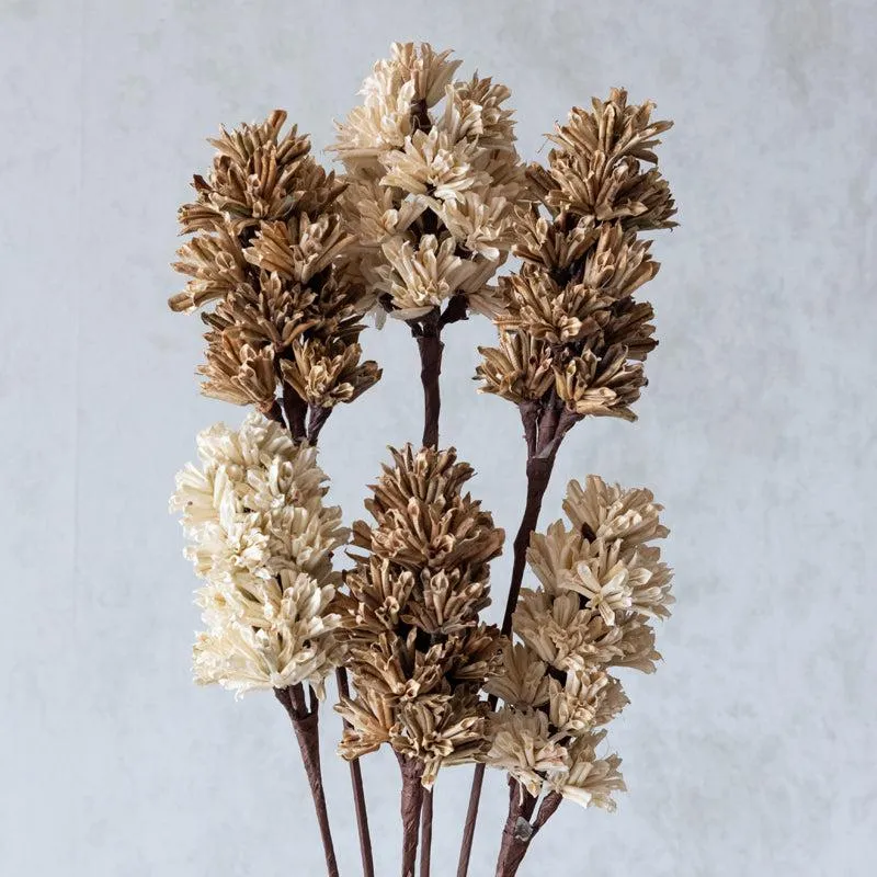 Eirette Handmade Artichoke Stick (Beige & Brown) - Set Of Six media 3