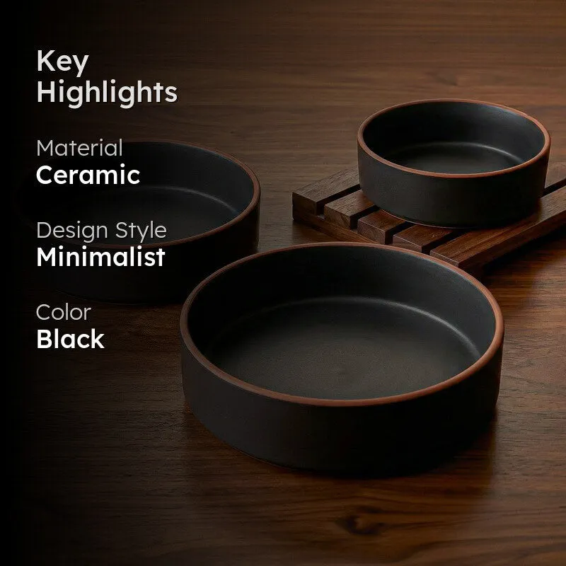 Salvo Ceramic Salad Bowl (700 mL,500 mL,350 mL) - Set Of Three media 2
