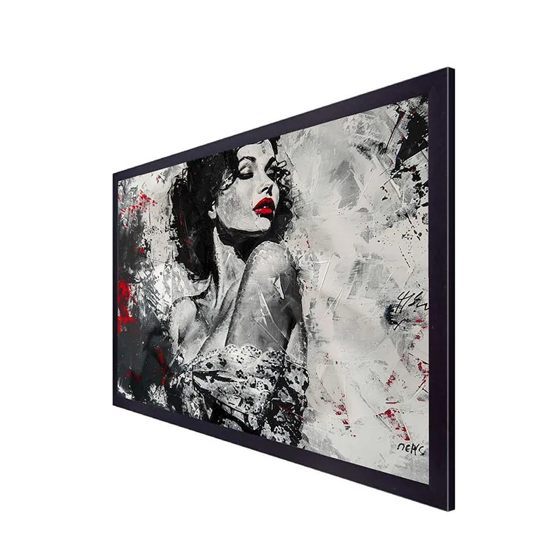 Monochrome Beauty Canvas Wall Painting media 7