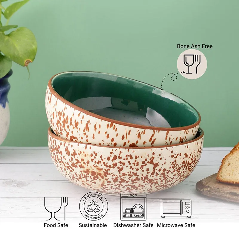Cinnamon Swirls Ceramic Serving Bowl (1000mL)- Set Of Two media 5