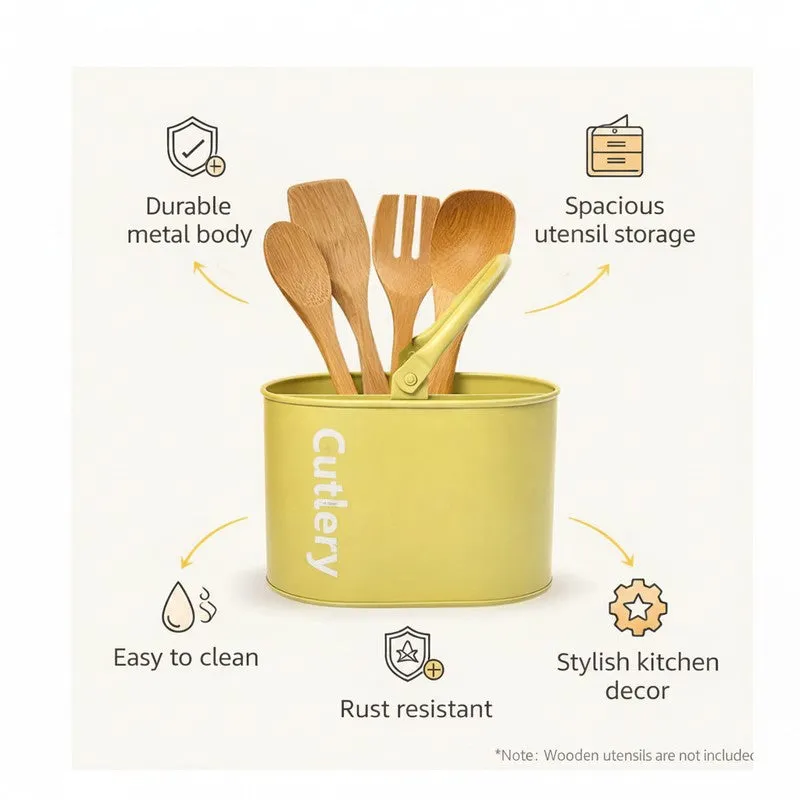 HomePlus Sturdy Cutlery Stand - Green media 5