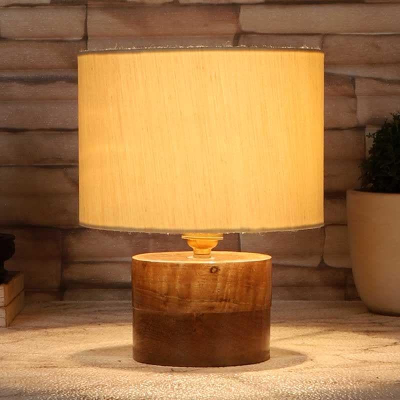Bibboti Fabric Table Lamp - Beige,Brown media 4